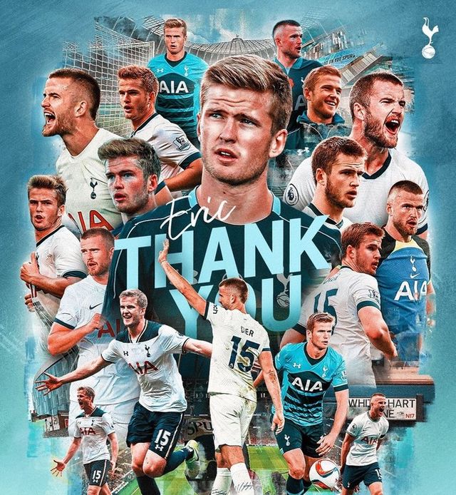 [사진=토트넘 훗스퍼] 토트넘 훗스퍼가 10년간 뛴 에릭 다이어에게 작별 인사를 건넸다.