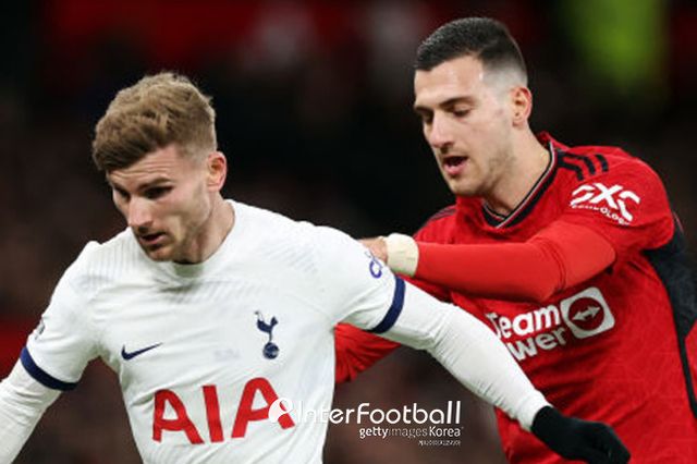 [사진=게티이미지]&nbsp;토트넘 훗스퍼는 15일 오전 1시 30분(이하 한국시간) 영국 맨체스터에 위치한 올드 트래포드에서 열린 맨체스터 유나이티드와의 2023-24시즌 프리미어리그 21라운드에서 2-2로 비겼다.&nbsp;