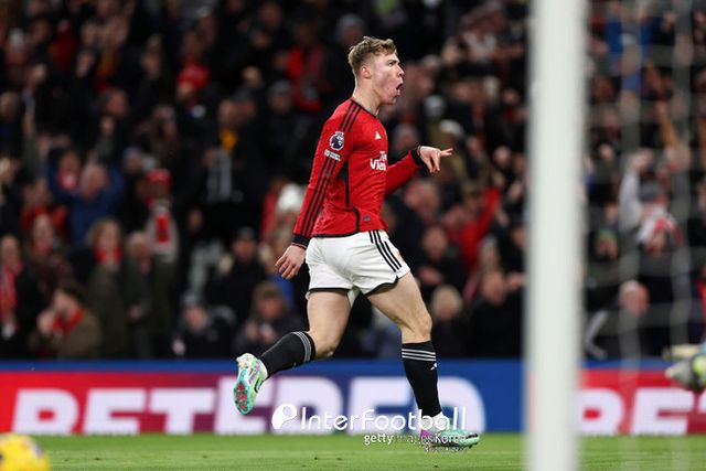 [사진=게티이미지] 라스무스 회이룬이 빠르게 선제골을 넣었다&nbsp;