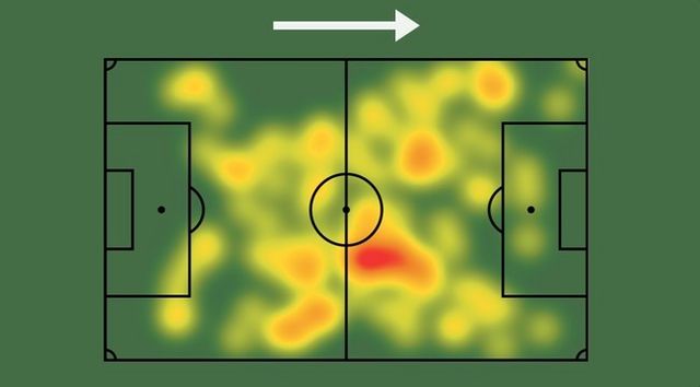 사진=소파스코어 / 황인범 바레인전 히트맵