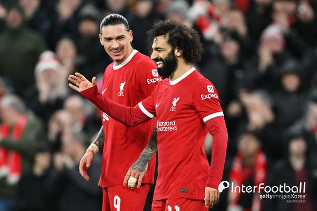 [사진=게티이미지] 살라가 PL 파워 랭킹 1위에 랭크됐다.