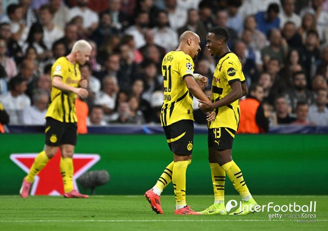 사진=게티 이미지/레알 마드리드는 23일 오전 4시(한국시간) 스페인 마드리드에 위치한 산티아고 베르나베우에서 열린 2024-25시즌 유럽축구연맹(UEFA) 챔피언스리그(UCL) 리그 페이즈 3차전에서 도르트문트에 5-2로 승리했다.