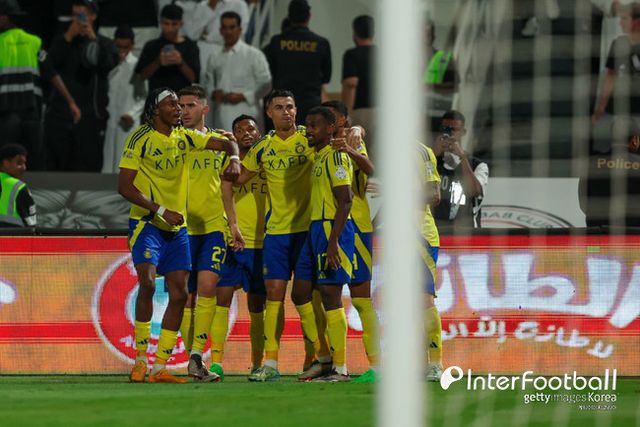 사진=게티 이미지/알나스르는 23일 오전 1시(한국시간) 아랍에미리트 두바이에 위치한 라시드 스타디움에서 열린 2024-2025시즌 아시아축구연맹(AFC) 챔피언스리그(ACL) 엘리트(ACLE) 리그 스테이지 3차전에서 에스테갈에 1-0으로 승리했다.