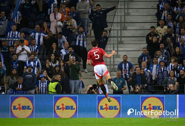 사진=게티 이미지/맨체스터 유나이티드는 4일 오전 4시(한국시간) 포르투갈 포르투에 위치한 이스타디우 두 드라강에서 열린 2024-25시즌 유럽축구연맹(UEFA) 유로파리그(UEL) 리그 페이즈 2차전에서 FC 포르투와 3-3으로 비겼다.