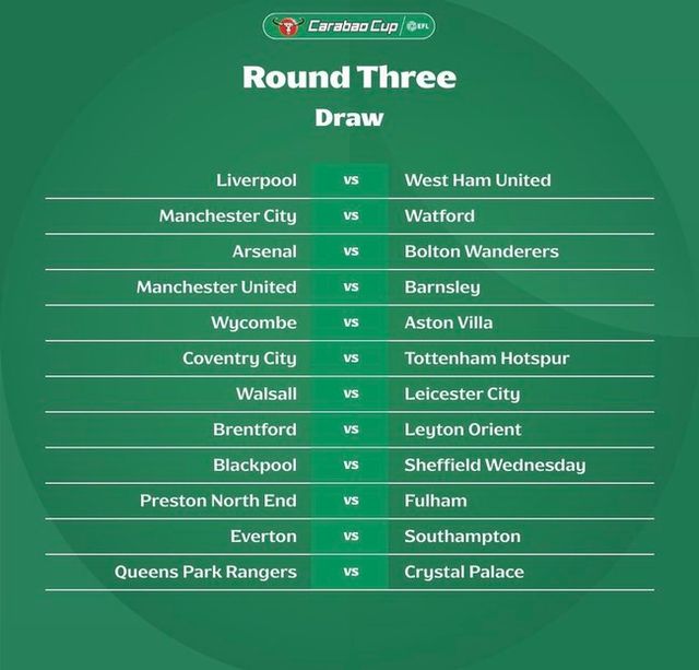 사진=카라바오컵 SNS