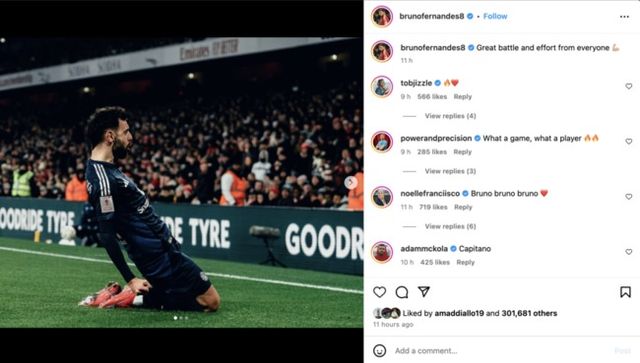 사진=브루노 페르난데스 SNS