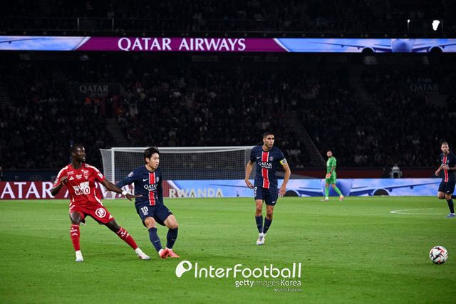 Lee Kang In of Paris Saint-Germain during Ligue 1 match between Paris and Brest at Parc des Princes on September 14, 2024 in Paris, France.