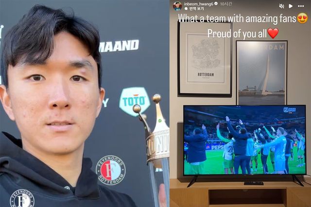 사진 = 페예노르트, 황인범 SNS