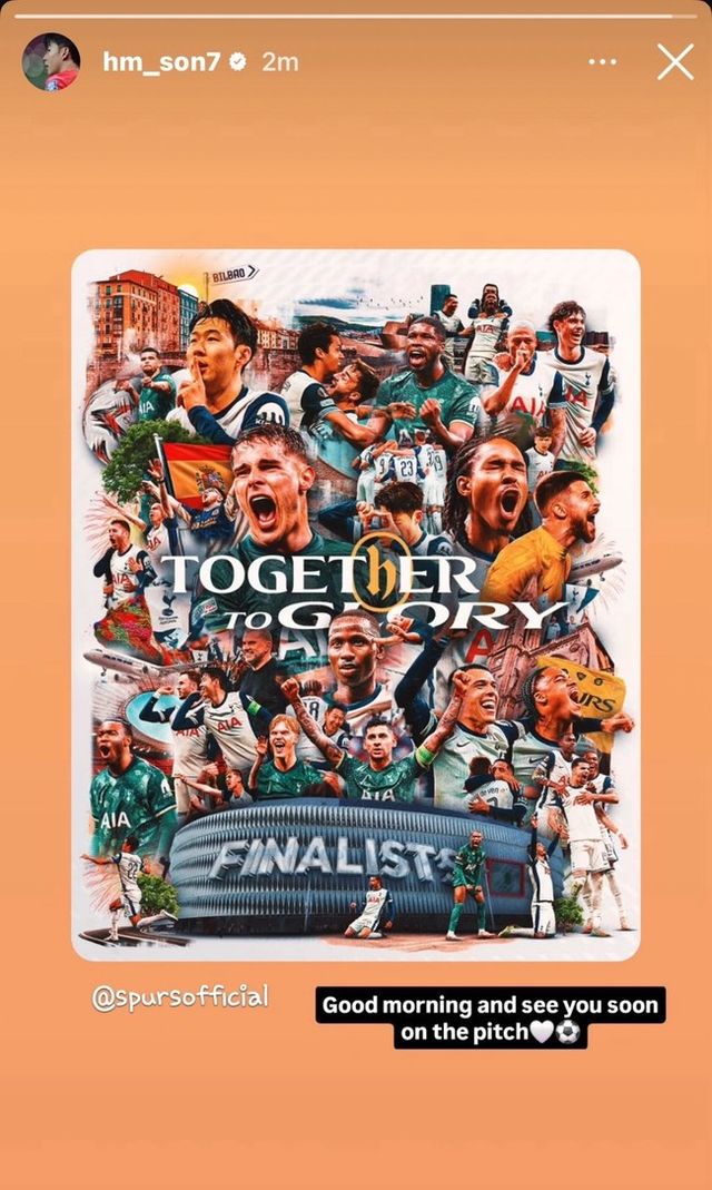 사진=손흥민 SNS