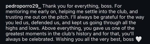 사진=페드로 포로 SNS