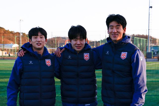 사진 = 화성FC /&nbsp;&nbsp;왼쪽부터 황군성, 김우진, 김제율 순