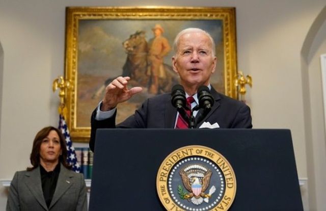 조 바이든 미국 대통령이 5일(현지시간) 백악관 루즈벨트룸에서 이민 시스템에 관해 발언하고 있다. ⓒAP/연합뉴스