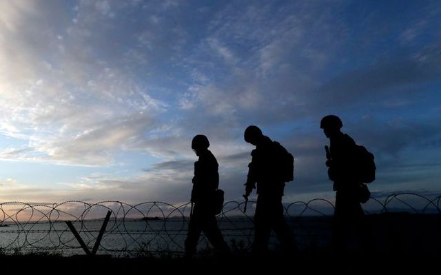 해병대 장병들이 경계근무를 하고 있다(자료사진). ⓒ뉴시스