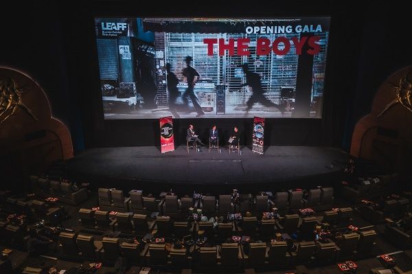 영화 ‘소년들’이 제8회 런던아시아영화제의 개막작으로 상영됐다. 현지 언론과 관객들로 객석이 빼곡하다. ⓒ런던아시아영화제 제공