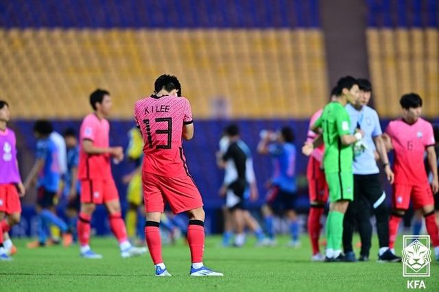 한일전서 두 번의 아픔이 있는 이강인. ⓒ 대한축구협회