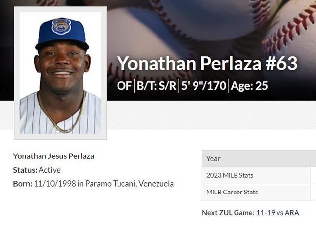 요나단 페라자. ⓒ 마이너리그 홈페이지