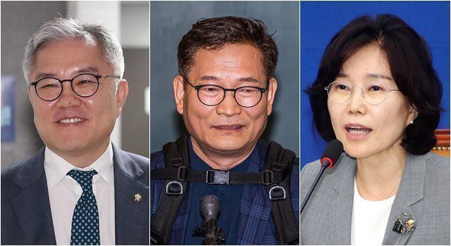 (왼쪽부터) 최강욱 전 더불어민주당 의원, 송영길 전 민주당 대표, 김은경 전 민주당 혁신위원장 ⓒ데일리안 DB, 뉴시스