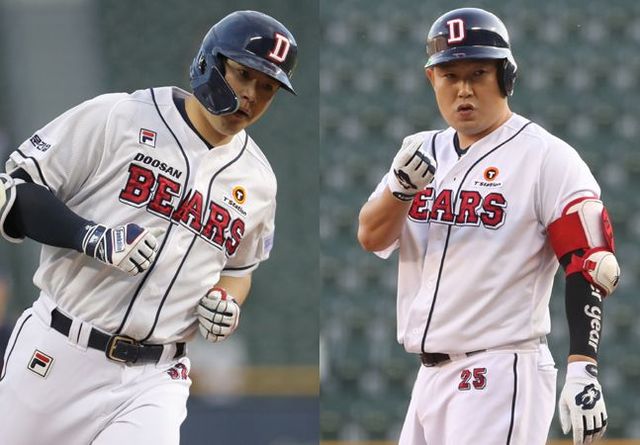 두산은 최근 2년간 김재환, 양의지와 100억대 계약을 체결했다. ⓒ 뉴시스