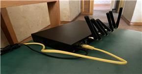 호텔 객실에 설치됐던 변작 중계기ⓒ연합뉴스