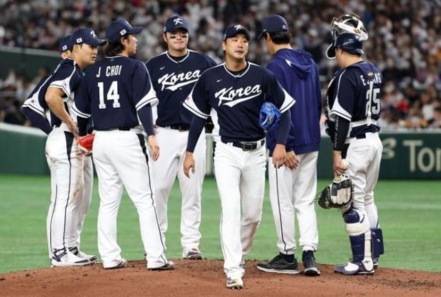 지난 3월 WBC(월드베이스볼클래식) 굴욕적인 성적표 받아든 한국 야구대표팀. ⓒ 뉴시스