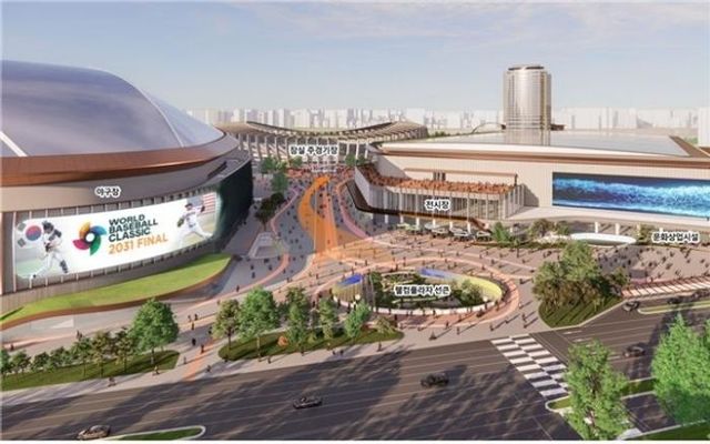 잠실 스포츠·마이스 단지 조감도(종합운동장역 성큰 연계)ⓒ서울시 제공