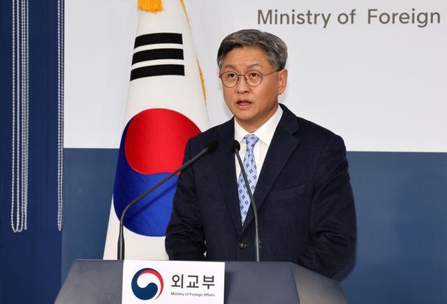 임수석 외교부 대변인이 지난 19일 오후 서울 종로구 외교부에서 정례 브리핑을 하고 있다. ⓒ뉴시스