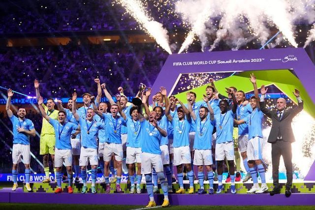 클럽월드컵 우승을 차지한 맨체스터 시티. ⓒ AP=뉴시스