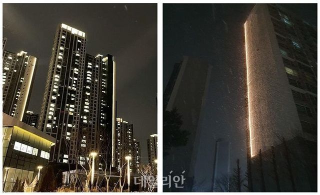 공동주택 장식조명 모습. ⓒ국립환경과학원
