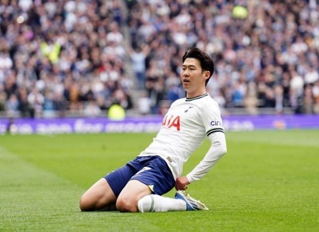손흥민 EPL 100호골. ⓒ AP=뉴시스