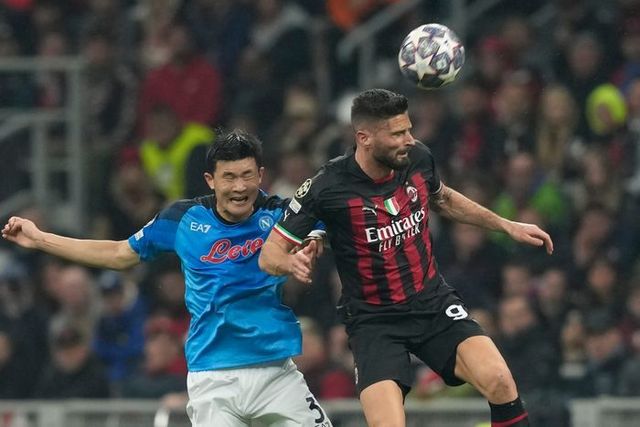 유럽축구연맹(UEFA) 챔피언스리그(UCL) 8강전에 나선 김민재. ⓒ AP=뉴시스