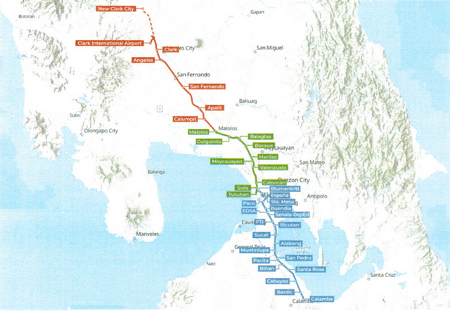 프로젝트 위치도. ⓒ필리핀 교통국