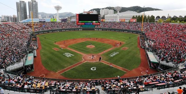 야구팬들로 가득찬 사직구장.(자료사진) ⓒ 뉴시스