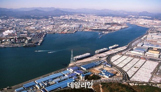 울산항 전경. ⓒ울산항만공사