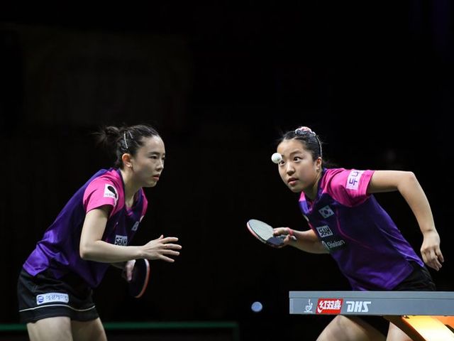 신유빈-전지희 조. ⓒ Xinhua=뉴시스