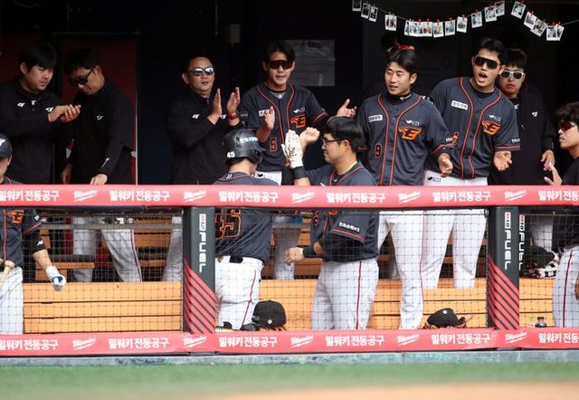 최근 기세가 매서운 한화이글스. ⓒ 뉴시스