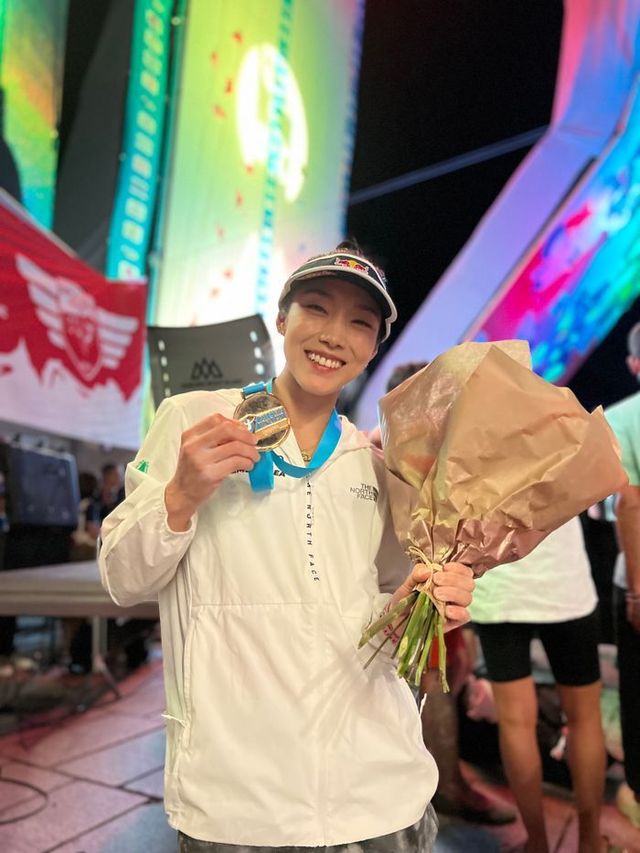 2023 IFSC 9차 월드컵에서 금메달을 차지한 김자인. ⓒ 올댓스포츠