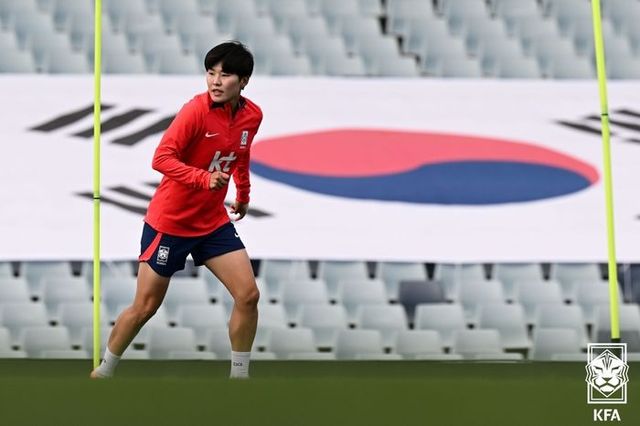 여자축구 대표팀 에이스 지소연. ⓒ 대한축구협회