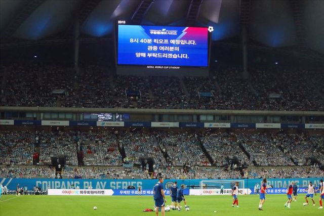 거센 빗줄기에도 배수에 아무 문제 없었던 서울월드컵 경기장. ⓒ 데일리안 홍금표 기자