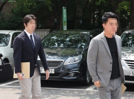 영장심사 받는 피카코인 공동대표.ⓒ연합뉴스