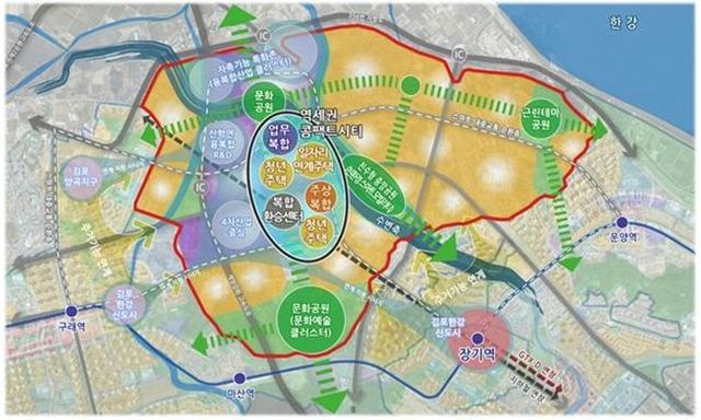 콤팩트시티 기본 구상도ⓒ김포시