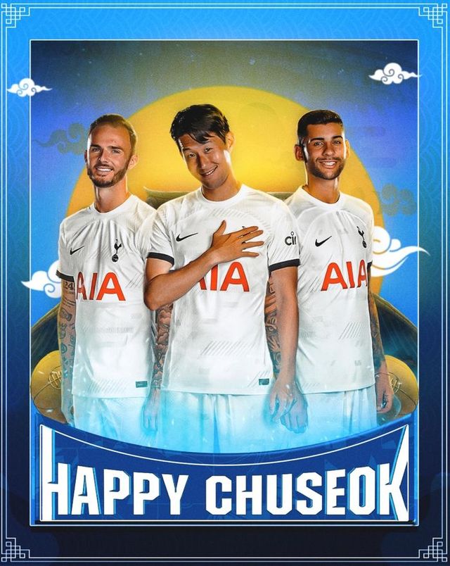 손흥민 추석 인사. ⓒ 토트넘 공식 SNS