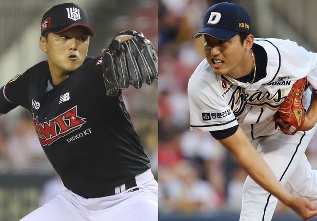 FA 미계약자 주권과 홍건희. ⓒ 뉴시스