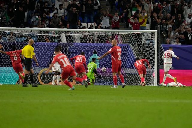 팔레스타인과 무승부에 그친 UAE. ⓒ AP=뉴시스