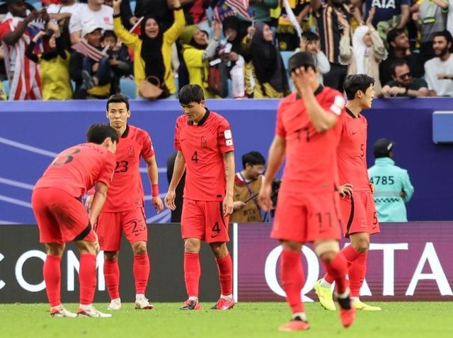 말레이시아전에서 가까스로 무승부 거둔 클린스만호. ⓒ 뉴시스