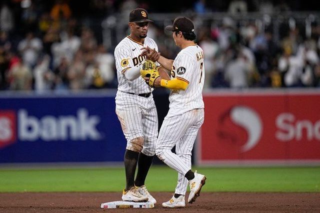 잰더 보가츠-김하성. ⓒ AP=뉴시스