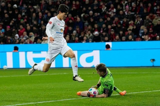 레버쿠젠 원정서 풀타임을 소화한 이재성. ⓒ AP=뉴시스