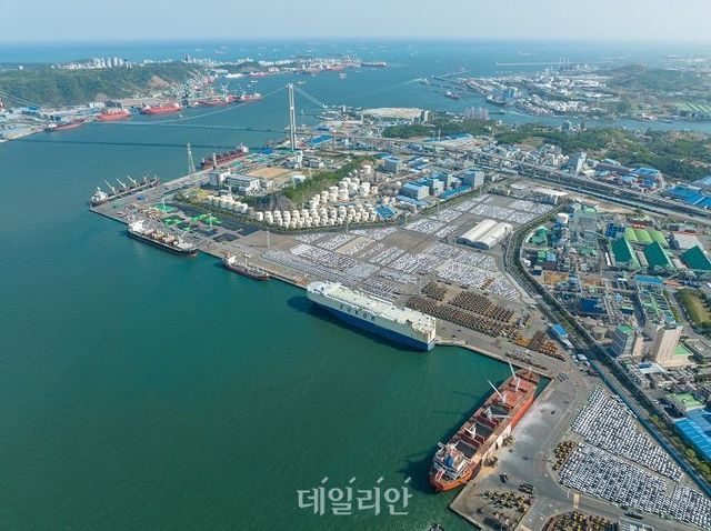 울산항 전경. ⓒ울산항만공사