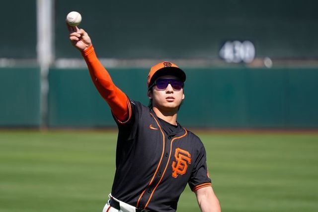 오클랜드와 시범경기에 나선 이정후. ⓒ AP=뉴시스