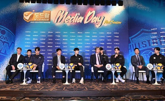 도드람 2023-24 V리그 포스트시즌 미디어데이 행사가 18일 서울 강남구 리베라호텔에서 열렸다. ⓒ 한국배구연맹