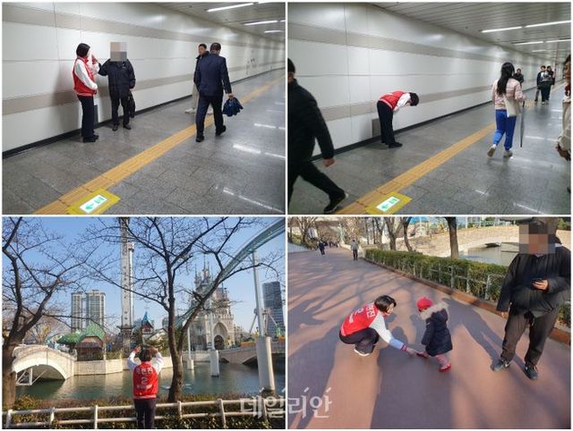 배현진 국민의힘 서울 송파을 국회의원 후보가 가락시장역과 석촌호수에서 선거운동을 진행하는 모습 ⓒ데일리안 김민석 기자